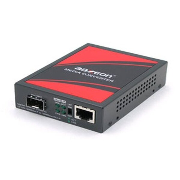 10/100/1000TX To 1000SX/LX Media Converter w/SFP Slot